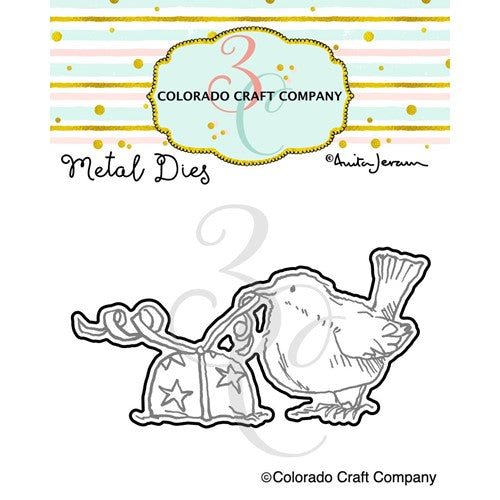 Simon Says Stamp! Colorado Craft Company Anita Jeram THOUGHTFULNESS BIRD Die AJ727-D