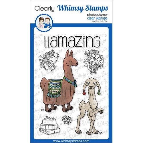 Simon Says Stamp! Whimsy Stamps LLAMAZING LLAMAS Clear Stamps BS1053