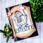Simon Says Stamp! Whimsy Stamps LLAMAZING LLAMAS Clear Stamps BS1053
