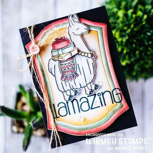 Simon Says Stamp! Whimsy Stamps LLAMAZING LLAMAS Clear Stamps BS1053
