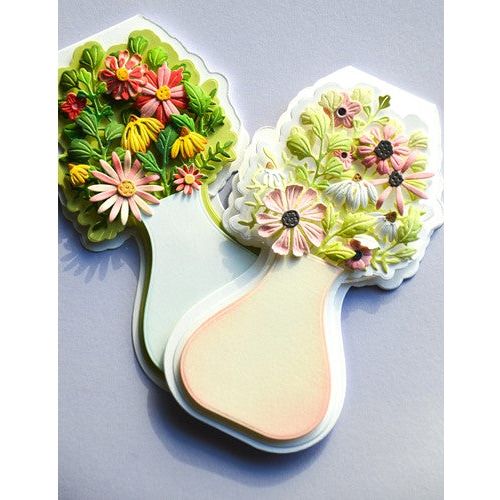 Simon Says Stamp! Poppy Stamps FLORAL VASE POP UP EASEL SET Dies 2552