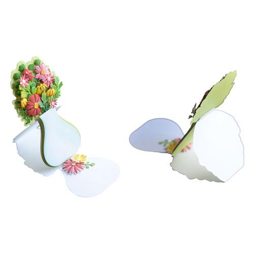 Simon Says Stamp! Poppy Stamps FLORAL VASE POP UP EASEL SET Dies 2552