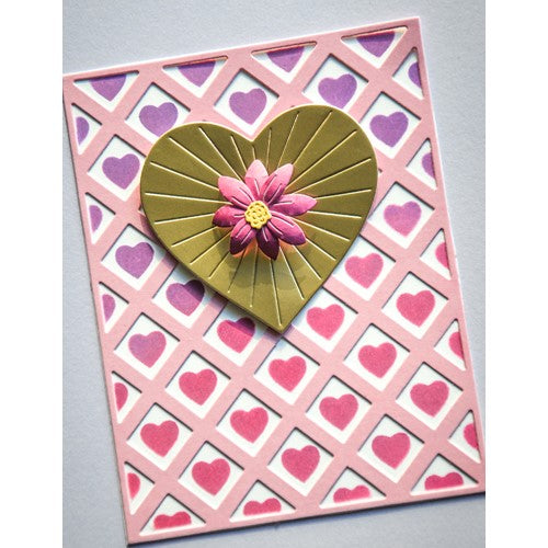 Simon Says Stamp! Poppy Stamps VINTAGE SCALLOPED HEART Dies 2562