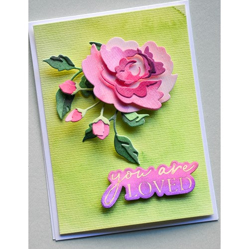 Simon Says Stamp! Birch Press Design MORNING ROSE AND TRIPLE BUDS CONTOUR LAYERS Dies 57493