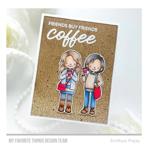 Simon Says Stamp! My Favorite Things COFFEE BEAN BACKGROUND Cling Stamp bg157 | color-code:ALT2