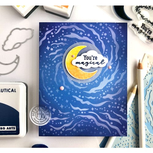 Simon Says Stamp! Hero Arts NEBULA CLUSTER Stencil SA219