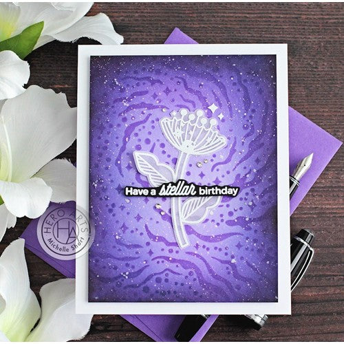 Simon Says Stamp! Hero Arts NEBULA CLUSTER Stencil SA219