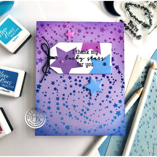 Simon Says Stamp! Hero Arts STAR CLUSTER Stencil SA218