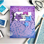 Simon Says Stamp! Hero Arts STAR CLUSTER Stencil SA218