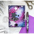 Simon Says Stamp! Hero Arts STAR CLUSTER Stencil SA218