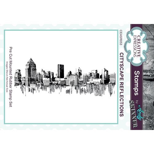Simon Says Stamp! Creative Expressions CITYSCAPE REFLECTIONS Cling Stamp ceasr053