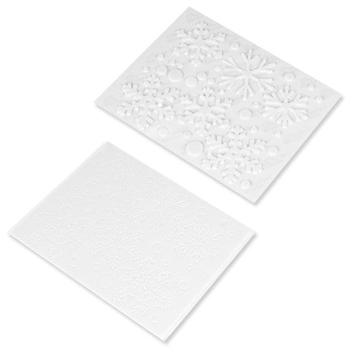 Simon Says Stamp! Scrapbook Adhesives 3D FOAM SNOWFLAKES White Mix 01216