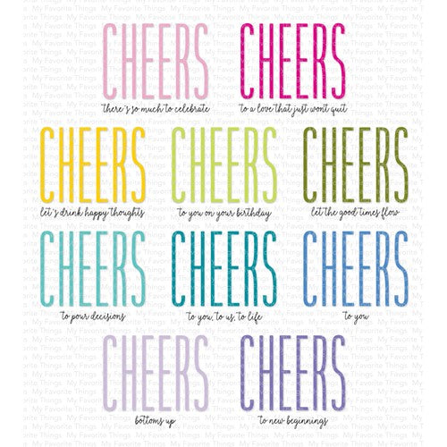 Simon Says Stamp! My Favorite Things HOW TO SAY CHEERS Clear Stamps cs741