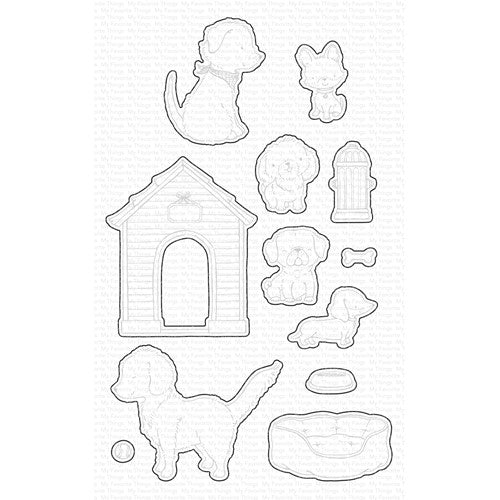 Simon Says Stamp! My Favorite Things PAWSITIVE VIBES Dies Die-Namics mft2432