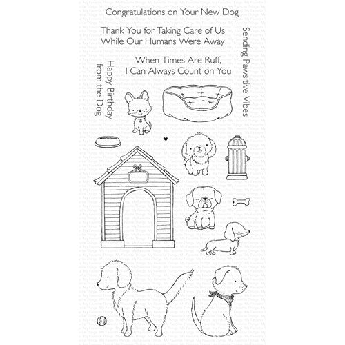 Simon Says Stamp! My Favorite Things PAWSITIVE VIBES Clear Stamps sy54