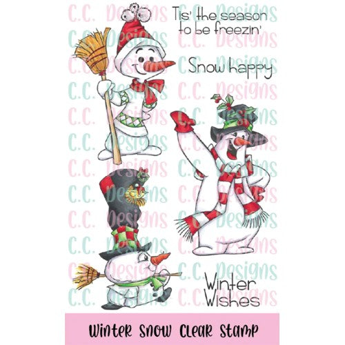 Simon Says Stamp! C.C. Designs WINTER SNOW Clear Stamp Set ccd0315