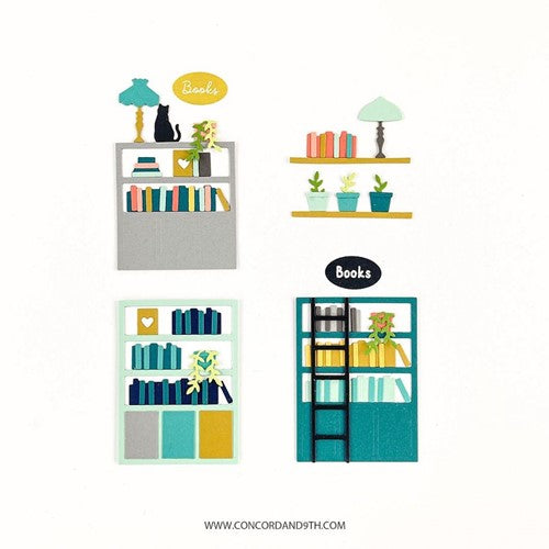 Simon Says Stamp! Concord & 9th BOOK SHOPPE Dies 11523