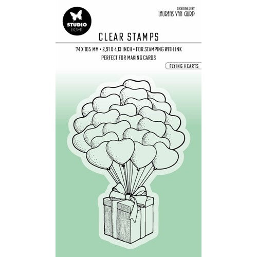 Simon Says Stamp! Studio Light FLYING HEARTS Clear Stamps blesstamp349