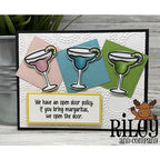 Simon Says Stamp! Riley and Company Funny Bones OUR OPEN DOOR POLICY Cling Rubber Stamp RWD-1098