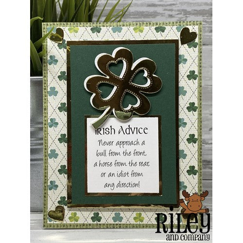 Simon Says Stamp! Riley and Company Funny Bones NEVER APPROACH AN IDIOT Cling Rubber Stamp RWD-1100