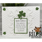 Simon Says Stamp! Riley and Company Funny Bones NEVER APPROACH AN IDIOT Cling Rubber Stamp RWD-1100