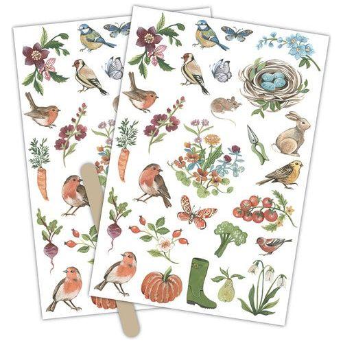 Simon Says Stamp! Craft Consortium LITTLE ROBIN REDBREAST Rub Ons CCRUBT005