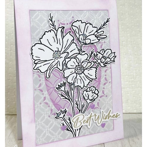 Simon Says Stamp! Julie Hickey Designs SHAPES NUMBER 1 Stencil JHD-STEN-1004