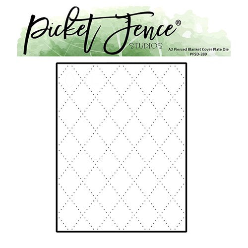 Simon Says Stamp! Picket Fence Studios A2 PIERCED BLANKET COVER PLATE Die pfsd289