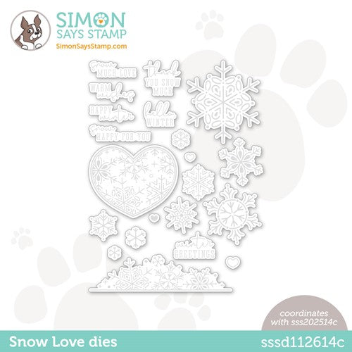 Simon Says Stamp! Simon Says Stamp SNOW LOVE Wafer Die sssd112614c