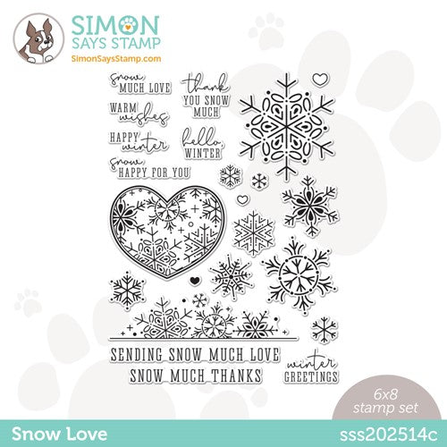 Simon Says Stamp! Simon Says Clear Stamps SNOW LOVE sss202514c