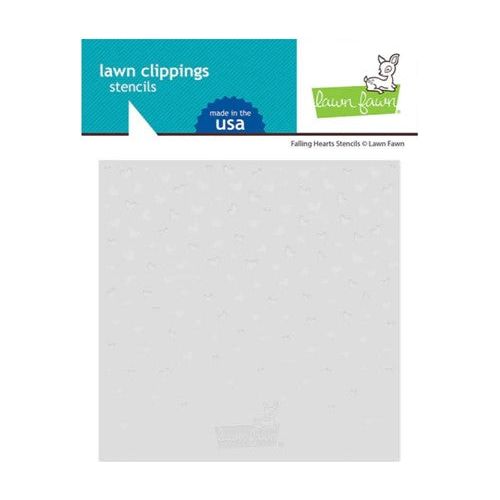 Simon Says Stamp! Lawn Fawn FALLING HEARTS Stencils lf3025