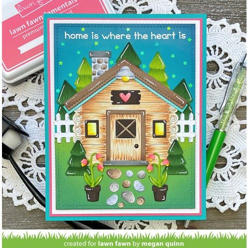 Simon Says Stamp! Lawn Fawn BUILD-A-CABIN Die Cuts lf3018