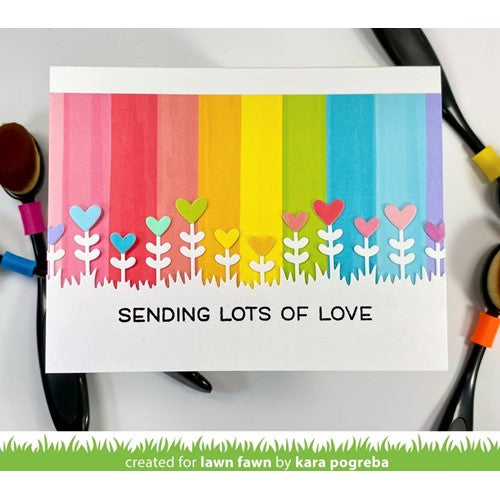 Simon Says Stamp! Lawn Fawn SIMPLY CELEBRATE HEARTS Clear Stamps lf2722 | color-code:ALT1