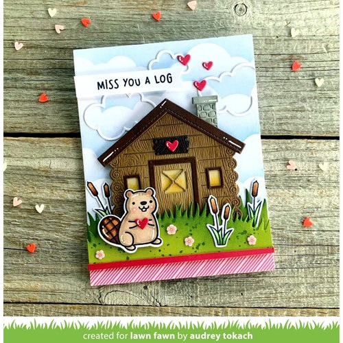 Simon Says Stamp! Lawn Fawn WOOD YOU BE MINE? Clear Stamps lf3011