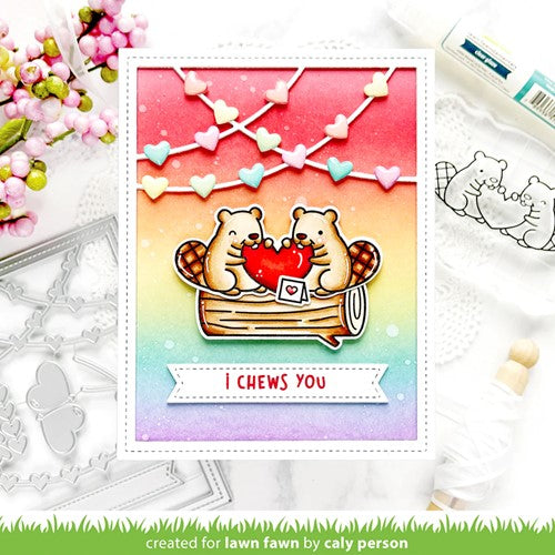 Simon Says Stamp! Lawn Fawn WOOD YOU BE MINE? Clear Stamps lf3011 | color-code:ALT3