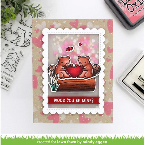 Simon Says Stamp! Lawn Fawn SET WOOD YOU BE MINE? Clear Stamps and Dies lfwbm | color-code:ALT3