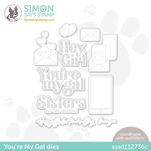 Simon Says Stamp! Simon Says Stamp YOU'RE MY GAL Wafer Dies sssd112736c Hugs