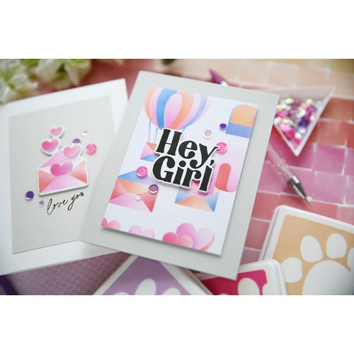Simon Says Stamp! Simon Says Stamp Stencils LAYERED LOVE LETTERS ssst221657 Hugs | color-code:ALT01