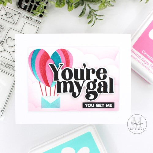 Simon Says Stamp! Simon Says Stamp Stencils LAYERED LOVE LETTERS ssst221657 Hugs | color-code:ALT1
