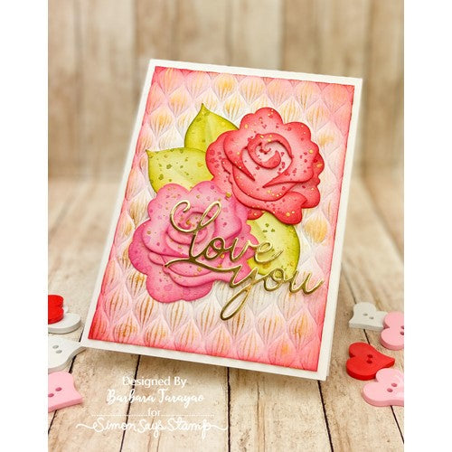 Simon Says Stamp! Simon Says Stamp Embossing Folder SPUN GLASS sf287 Hugs | color-code:ALT4