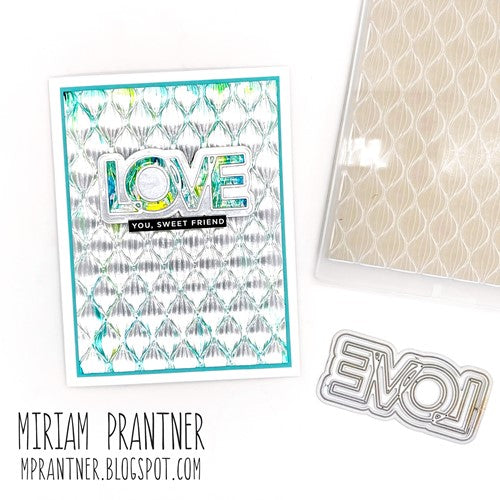 Simon Says Stamp! Simon Says Stamp Embossing Folder SPUN GLASS sf287 Hugs | color-code:ALT5