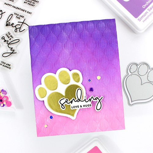 Simon Says Stamp! Simon Says Stamp Embossing Folder SPUN GLASS sf287 Hugs