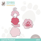 Simon Says Stamp! Simon Says Stamp LAYERED ROSEBUD Wafer Dies s809 Hugs