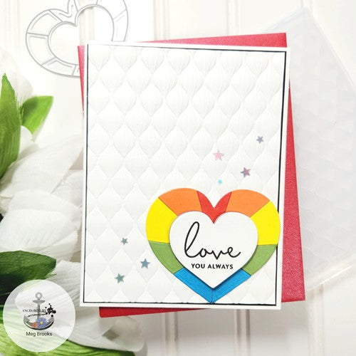 Simon Says Stamp! Simon Says Stamp STAINED GLASS HEART Wafer Die sssd112753 Hugs