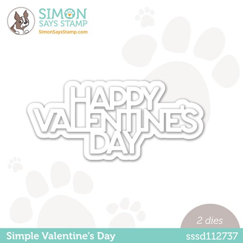Simon Says Stamp! RESERVE Simon Says Stamp SIMPLE VALENTINE'S DAY Wafer Dies sssd112737 Hugs