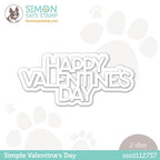 Simon Says Stamp! RESERVE Simon Says Stamp SIMPLE VALENTINE'S DAY Wafer Dies sssd112737 Hugs