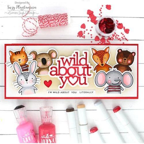 Simon Says Stamp! CZ Design Clear Stamps WILD LOVE cz275c Hugs