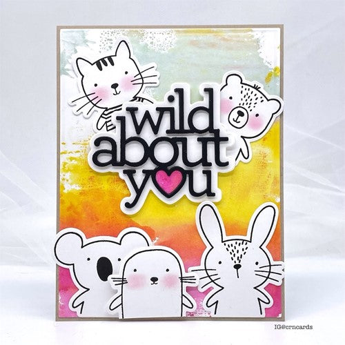 Simon Says Stamp! CZ Design Wafer Dies WILD ABOUT YOU czd190 Hugs
