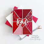 Simon Says Stamp! CZ Design Wafer Die HEART PANES COVER PLATE czd185 Hugs