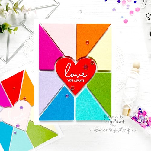 Simon Says Stamp! CZ Design Wafer Die HEART PANES COVER PLATE czd185 Hugs | color-code:ALT02